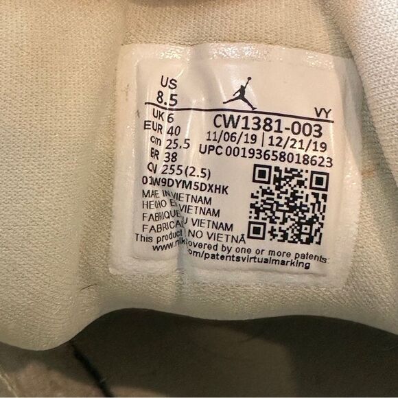 Jordan 1 Low Spruce Aura (W) 8.5 linen upper women’s sneakers - Picture 9 of 9